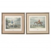 TWO EQUESTRIAN ENGLISH HUNT SC