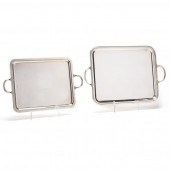 TWO ERCUIS SILVERPLATE SERVING