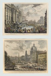 TWO ETCHINGS AFTER PIRANESI: T