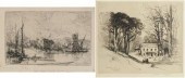 Two Etchings; Albany E. Howart