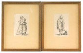 TWO ETCHINGS ATTRIBUTED TO JAC