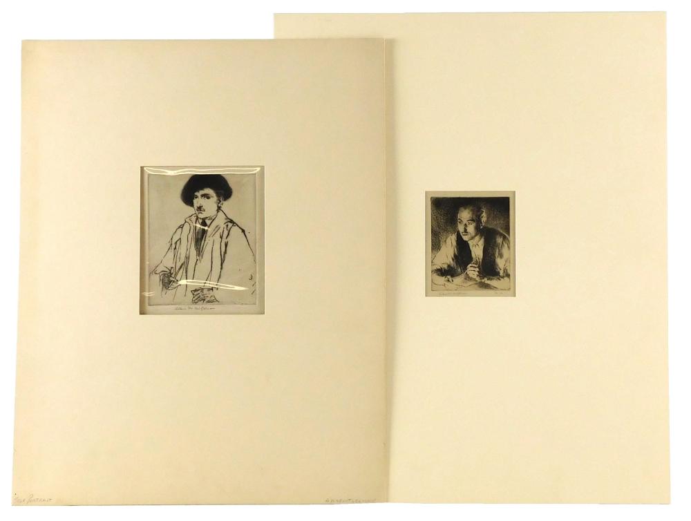 TWO ETCHINGS BY ARTHUR