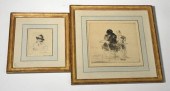 TWO ETCHINGS, BY ARTHUR HEINTZ