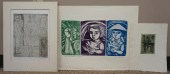 TWO ETCHINGS BY IRVING AMEN; A