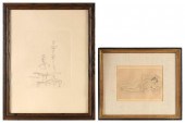 TWO ETCHINGS BY RENOIR AND GIA