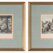 Two Etchings by Thomas Allom (