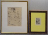 Two Etchings. PASCIN & RENIOR.