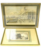 Two etchings: ''Prospectus a C