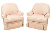 TWO ETHAN ALLEN CUSTOM UPHOLST