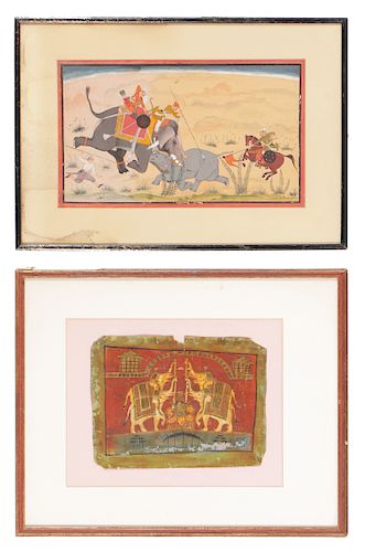 TWO ETHNOGRAPHIC ARTWORKS WITH