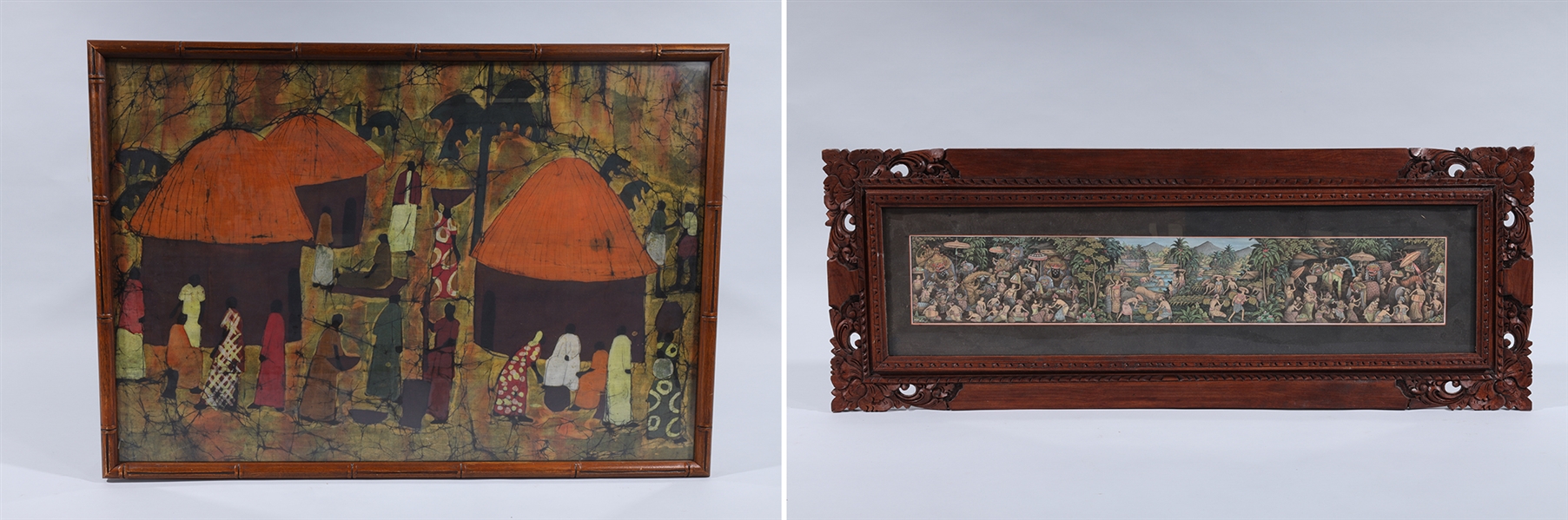Two ethnographic paintings;