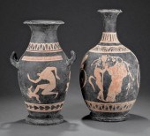 TWO ETRUSCAN TERRACOTTA VESSEL