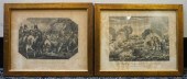 TWO EUROPEAN BATTLE ENGRAVINGS