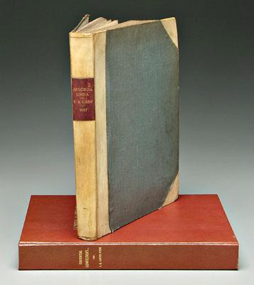 Two export porcelain books: