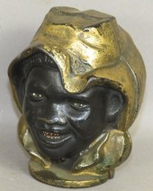 TWO-FACED BLACK BOY STILL BANK