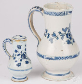 TWO FAIENCE PITCHERS<br>Two Co