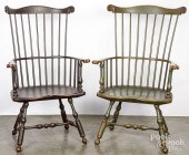 TWO FANBACK WINDSOR ARMCHAIRST