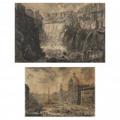 TWO FANCIFUL ENGRAVINGS BY GIO