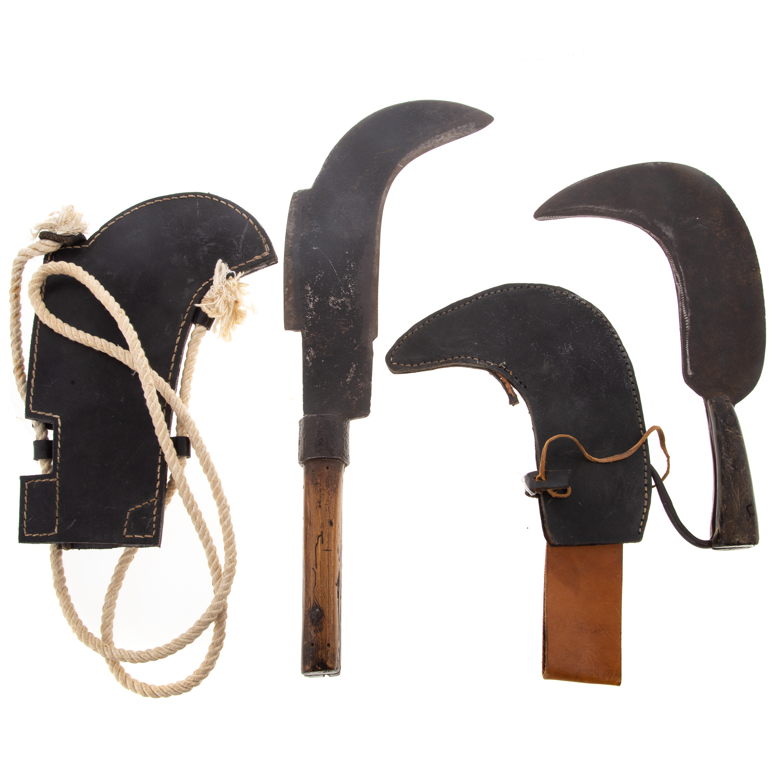 TWO FASCINE KNIVES 18th century: