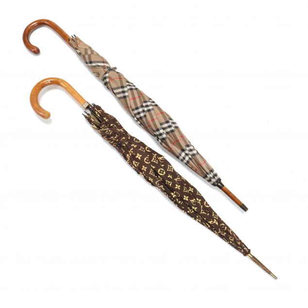 TWO FASHION STATEMENT UMBRELLAS The