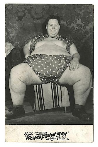 TWO FATTEST MAN SIDESHOW PHOTOS.Two