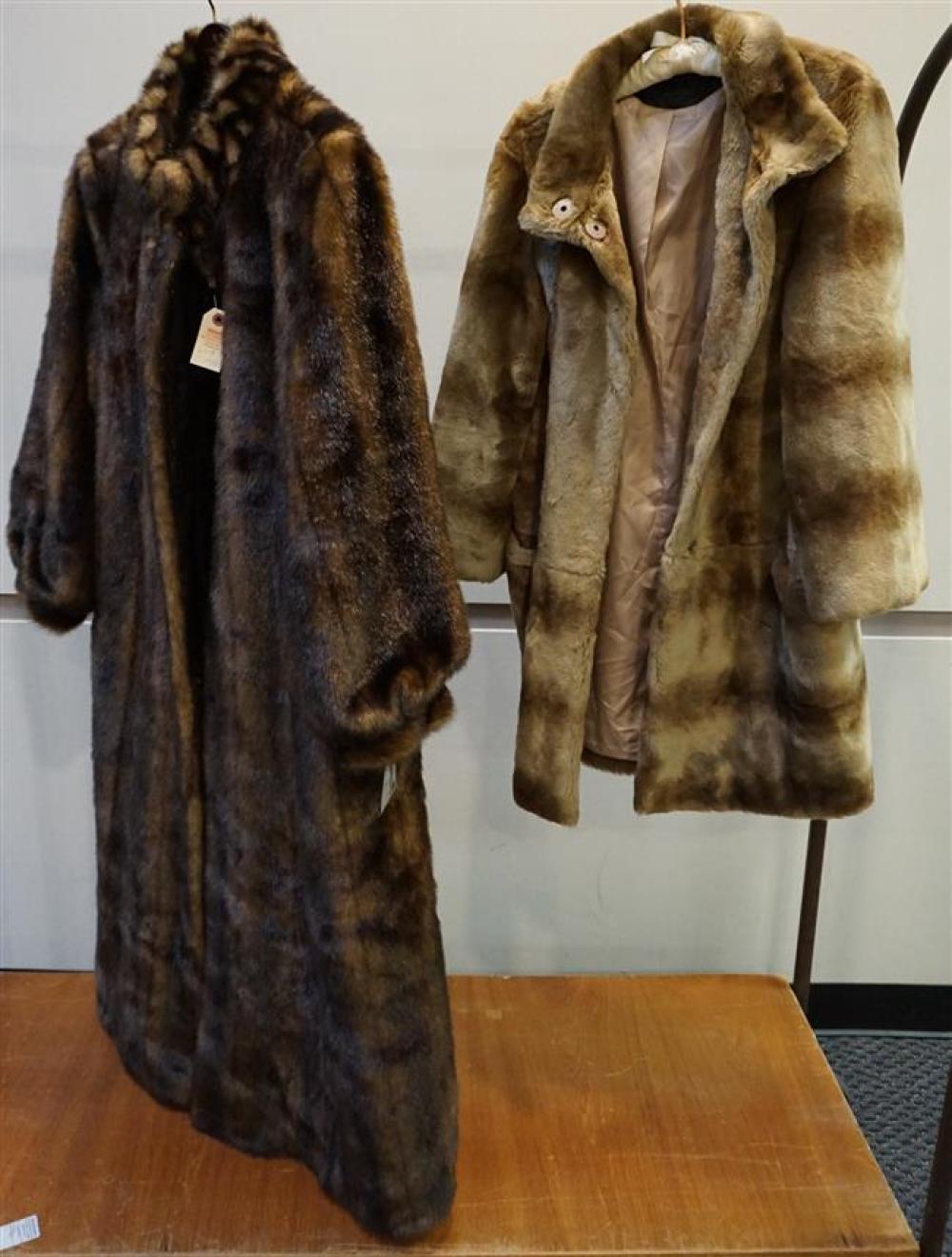 TWO FAUX FUR COATSTwo Faux Fur