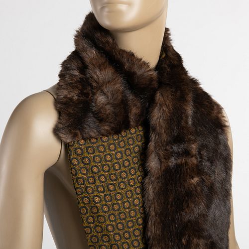 TWO FAUX FURSOne depicting a faux