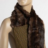 TWO FAUX FURSOne depicting a f