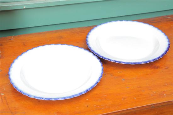 TWO FEATHER EDGE PLATES. With