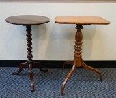 TWO FEDERAL MAHOGANY AND CHERR