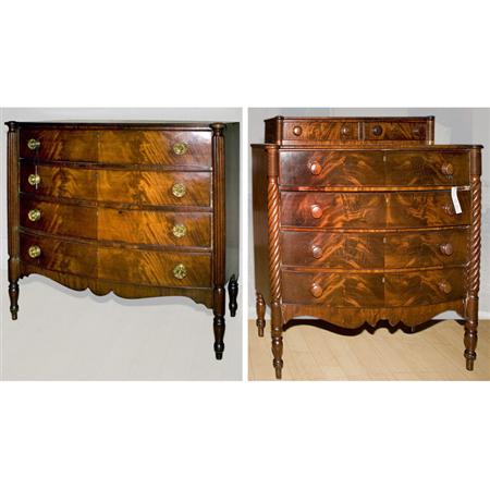 Two Federal Mahogany Chests of