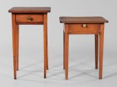 Two Federal One-Drawer Tables