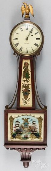 TWO FEDERAL STYLE BANJO CLOCKS