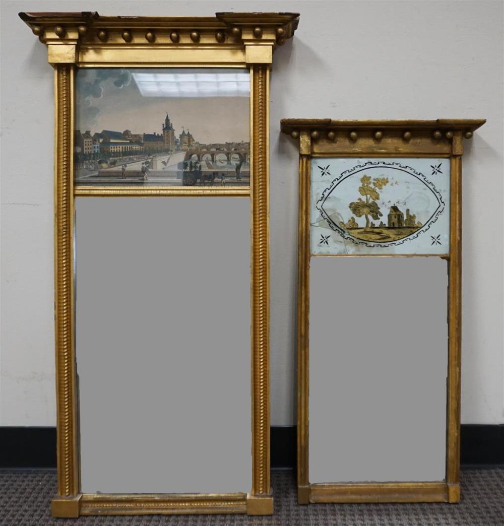 TWO FEDERAL STYLE EGLOMISE AND