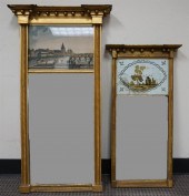 TWO FEDERAL STYLE EGLOMISE AND