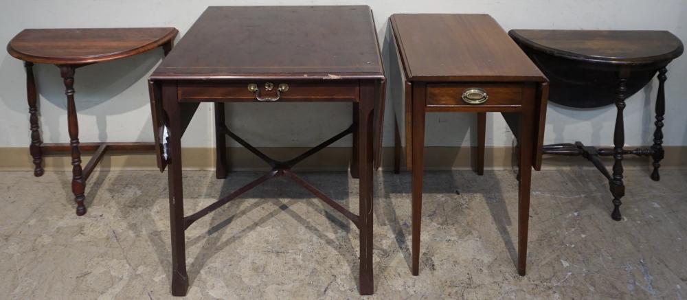 TWO FEDERAL STYLE MAHOGANY DROP
