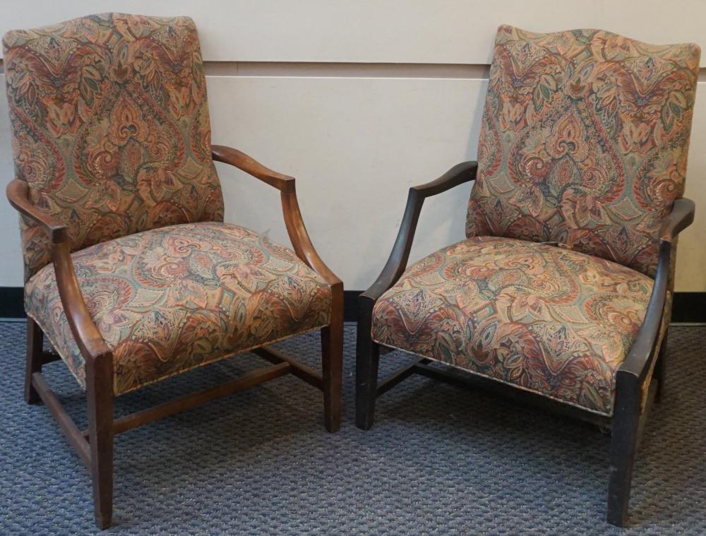 TWO FEDERAL STYLE MAHOGANY