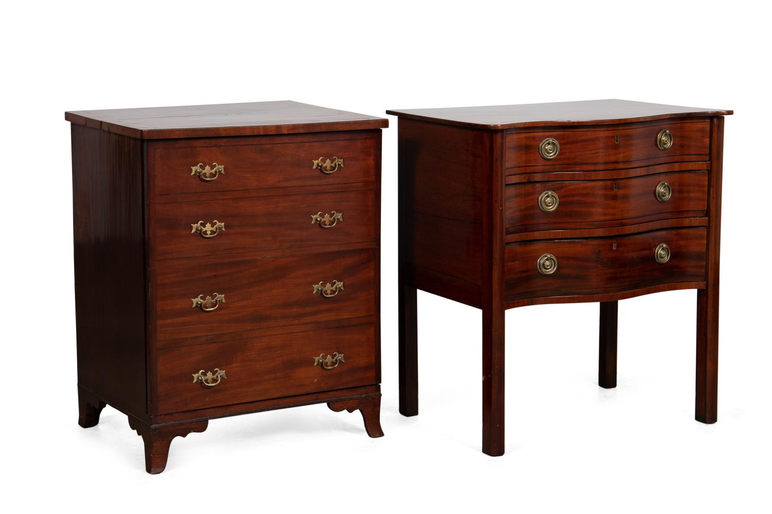 TWO FEDERAL STYLE MAHOGANY SIDE