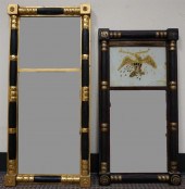 TWO FEDERAL STYLE PARTIAL GILT