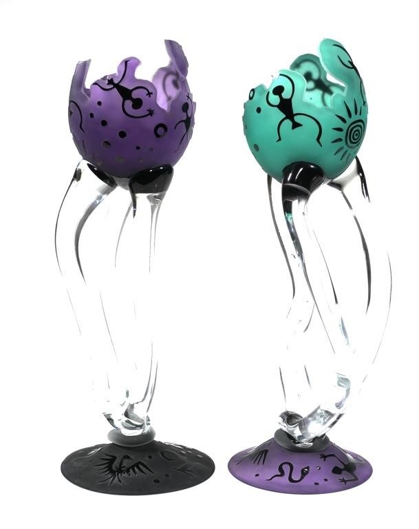 TWO FELLERMAN RAABE STUDIO ART