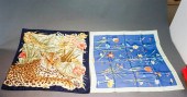 TWO FERRAGAMO SILK SCARVESTwo