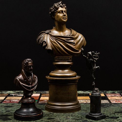 TWO FIGURAL BRONZES AFTER THE