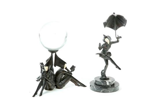 TWO FIGURAL PIECES.  Italy  20th