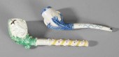 Two figural pipes: one pearlwa