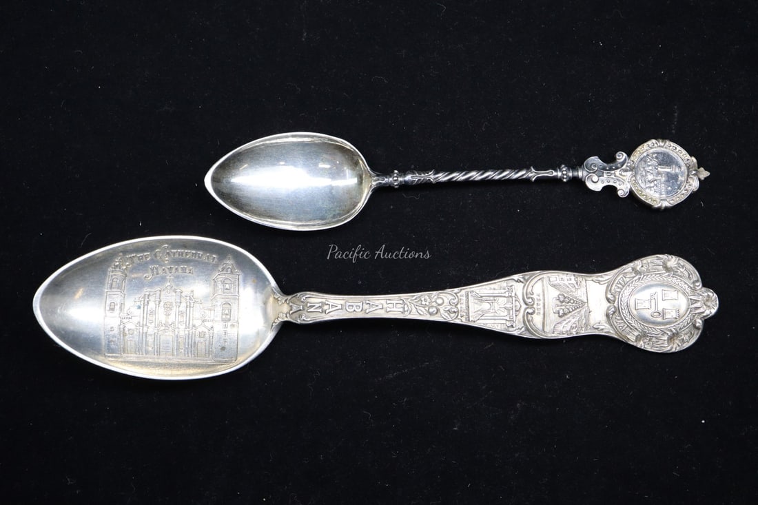 TWO FIGURAL STERLING SILVER