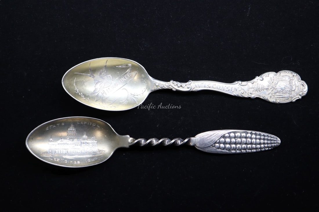 TWO FIGURAL STERLING SILVER