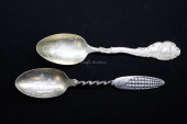 TWO FIGURAL STERLING SILVER SO