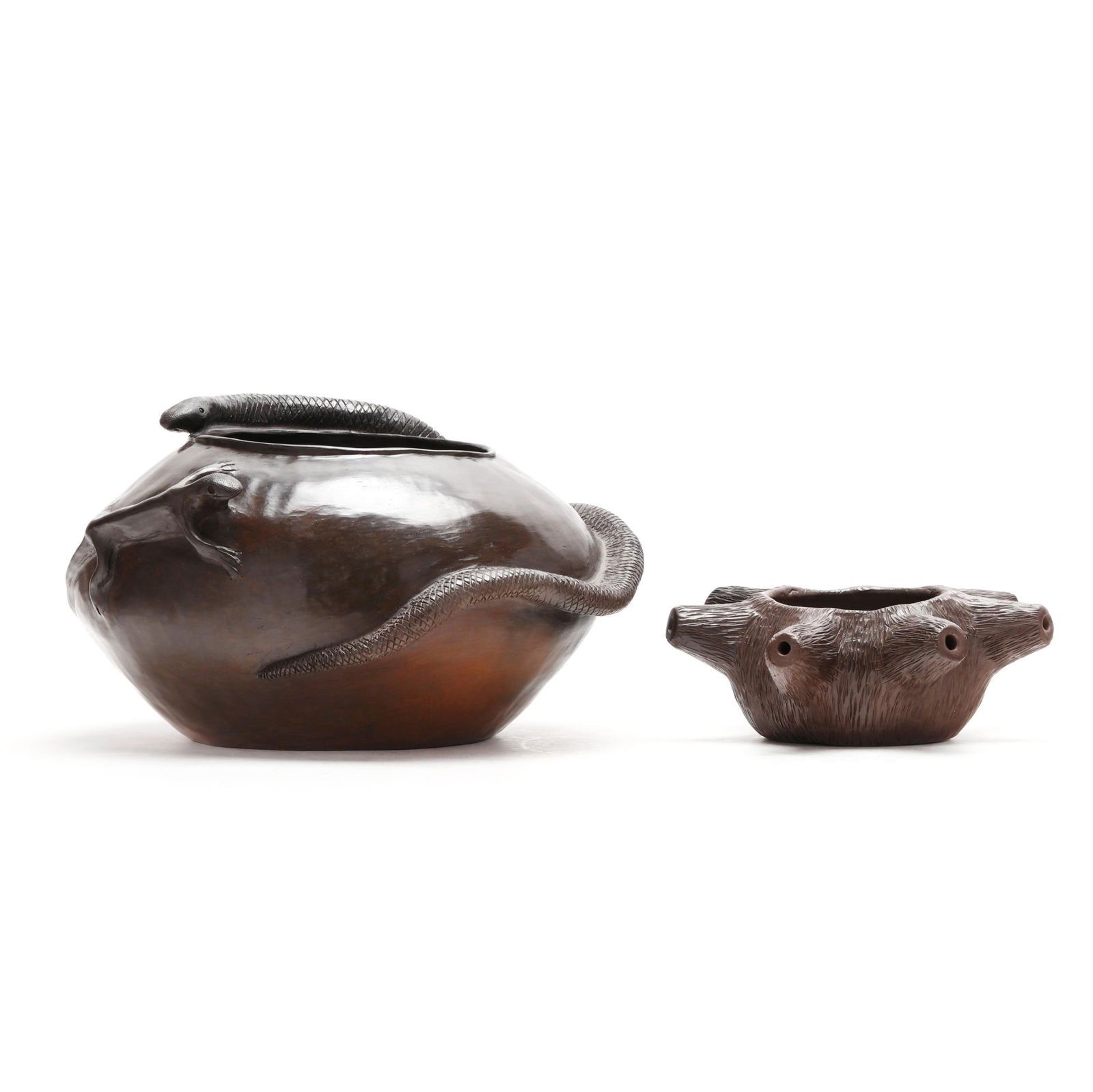 TWO FINE EXAMPLES OF CONTEMPORARY