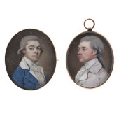 TWO FINE GEORGIAN MINIATURES O