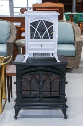 TWO FIREPLACE STYLE ELECTRIC H